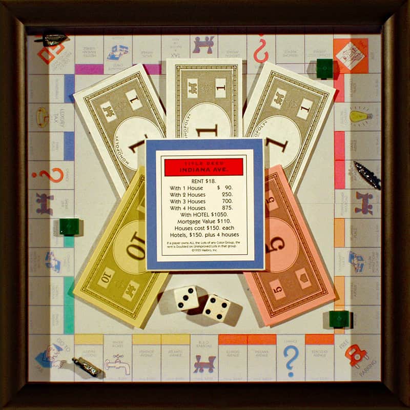 framed board game