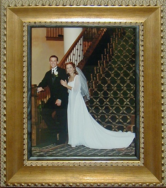wedding gold frame